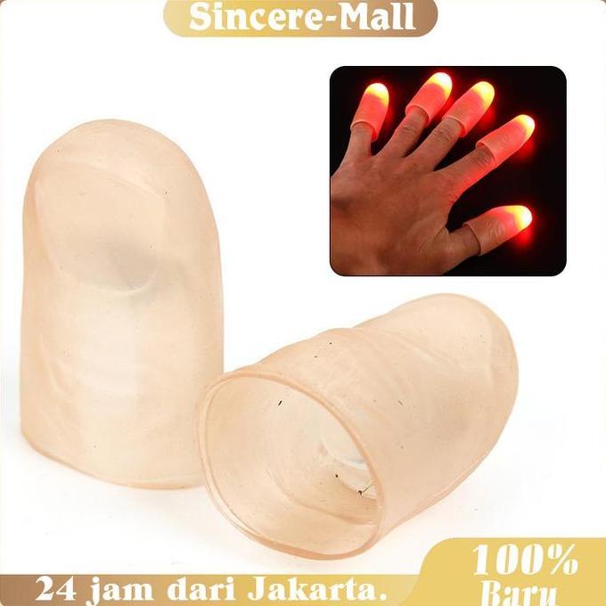 HAMDORA Alat Sulap Jempol Menyala Sulap Thumb Tip Untuk Sulap Panggung Stage