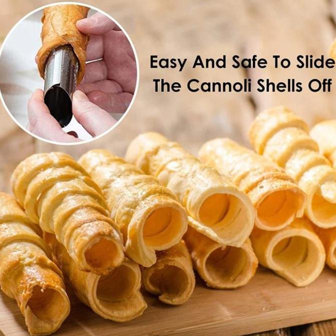 GUNEMANE Cetakan Croissant / Cetakan Canoli / Cetakan Puff Pastry / Cetakan Horn Pastry