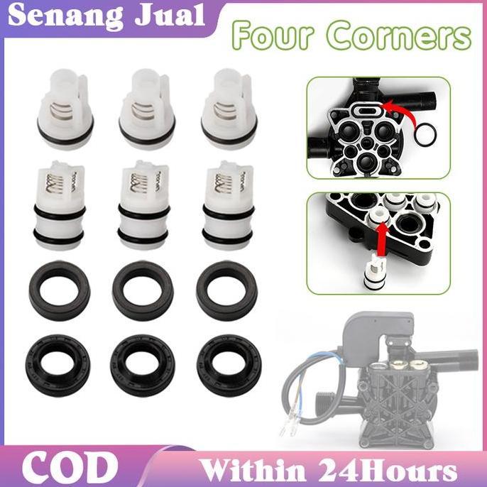 DZAPIRA 12pcs Seal Valve Jet Cleaner Klep Jet Cleaner High Pressure Inlet Valve Outlet Valve Jet Cle