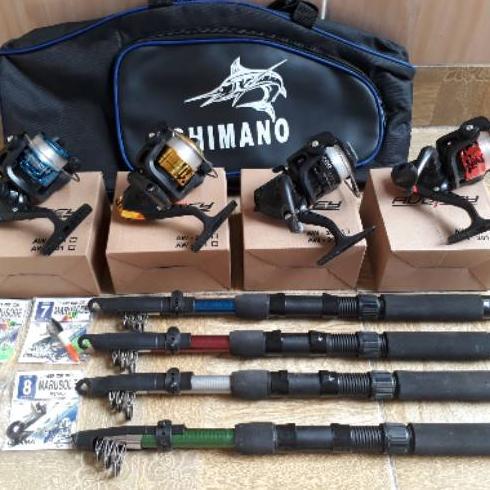 Set Pancing Keluarga Isi 4 Set Pancing AudrY + Tas 75 Cm