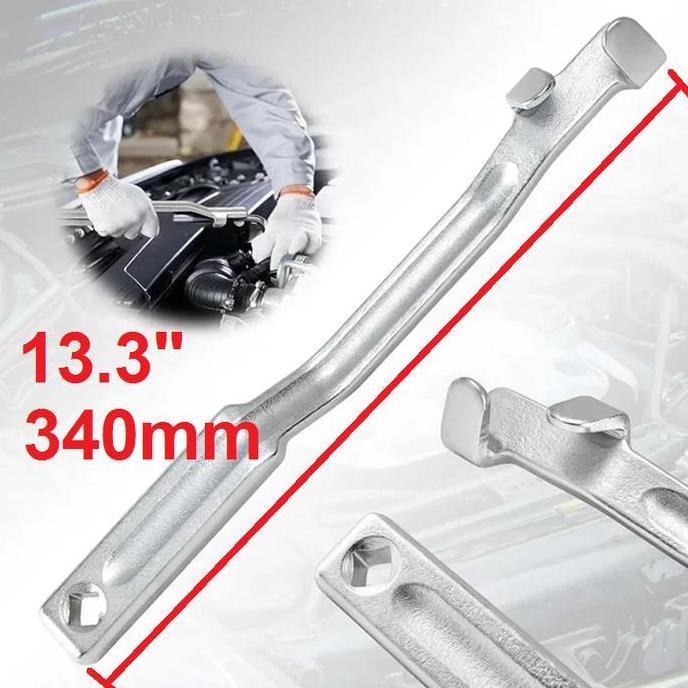 HASQUINE Ekstensi Kunci Inggris Pas Ring Batang Socket Ekstensi Kunci 13,3 inch Kunci Bengkel Otomot