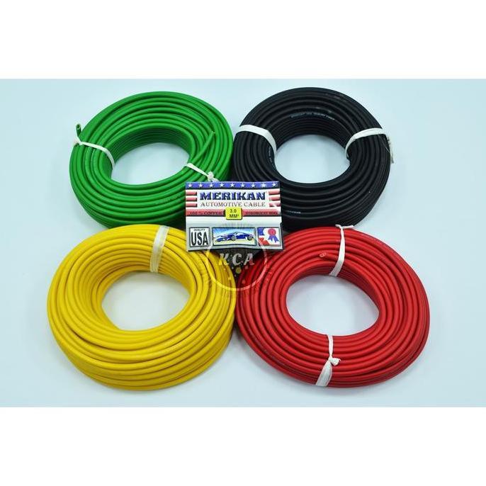 TERMURAH - Kabel Motor / NYAF 3 mm Merikan