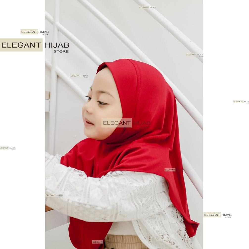official hijab malay dagu anak 0-4th / jilbab anak dagu malaysia jersey / bergo anak dagu malay