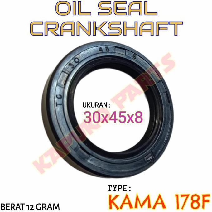 Ready  KAMA 178F SEAL CRANKSHAFT MESIN DIESEL