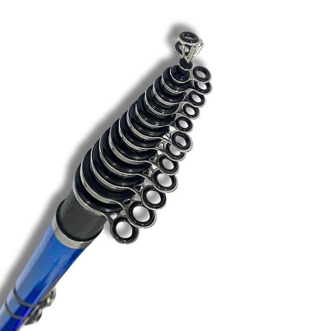 Joran Tegek Kolong Joran Tegek Telescopic Uk.180-450 Carbon Fiber Composite Action Medium Reel Seat 