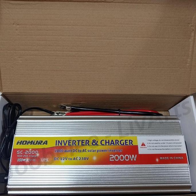 Inverter 2000w 1000 watt plus Charger 20A 10a UPS Auto DC 12V AC 220V