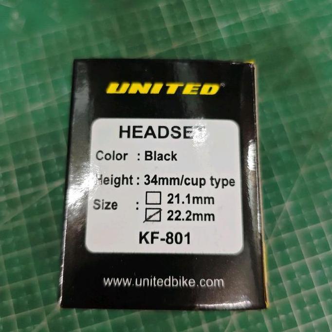 Headset Komfork Standar 22.2 United Untuk Fork Standar Drat Ulir 22.2