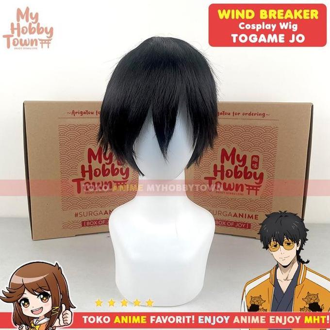 Wig Cosplay Anime Wind Breaker Togame Jo Rambut Palsu
