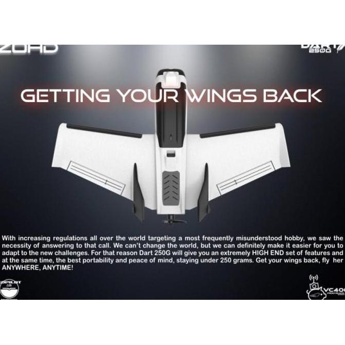 ZOHD DART 250G 570mm Wingspan EPP FPV RC Wing Airplane PNP