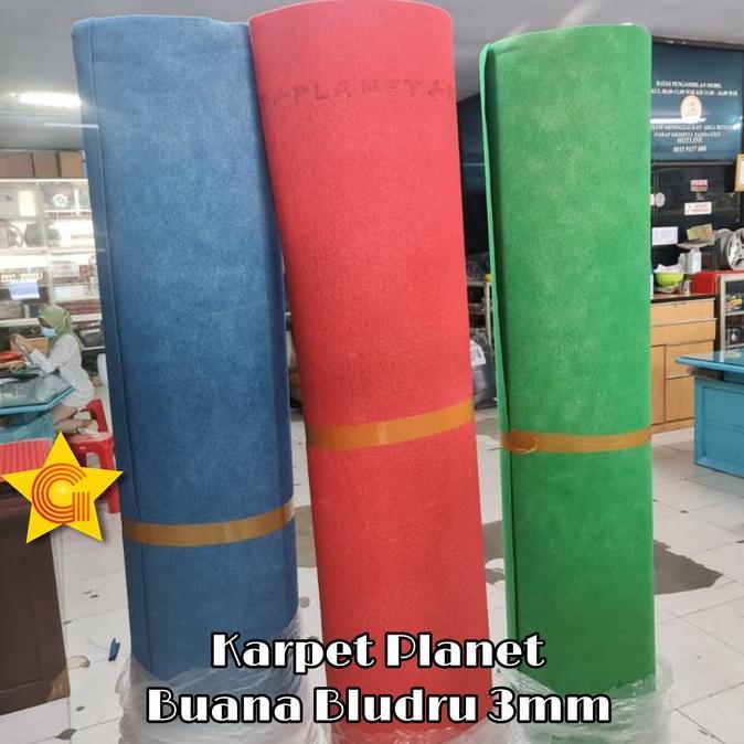 Karpet Bludru Polos Planet Super Buana 1 Roll 2x30m 3mm