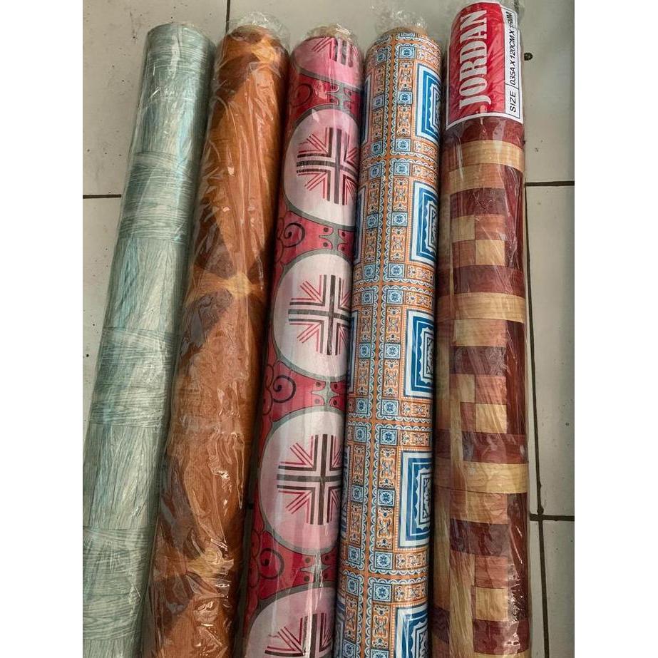 karpet lantai PVC ROLL karpet plastik karpet rollan karpet meteran taplak meja(1 ROLL)