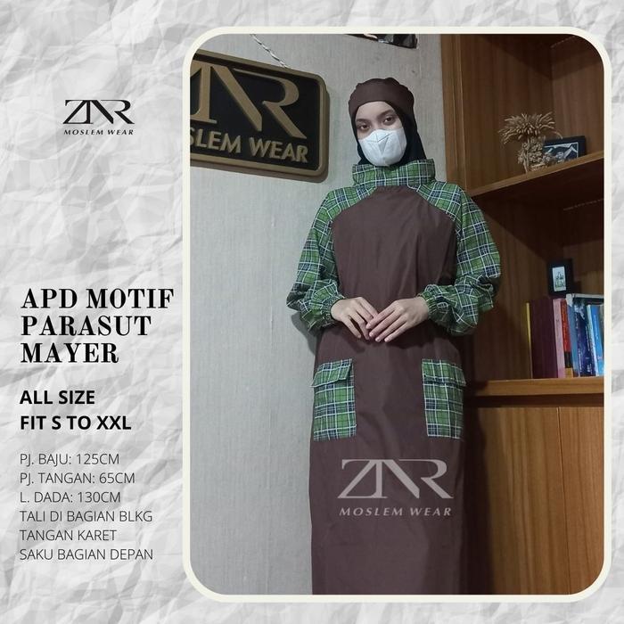 New Best Quality 100% Original Apd Gown Medis | Apd Motif Waterproof Medis | Baju Jaga Medis Parasut