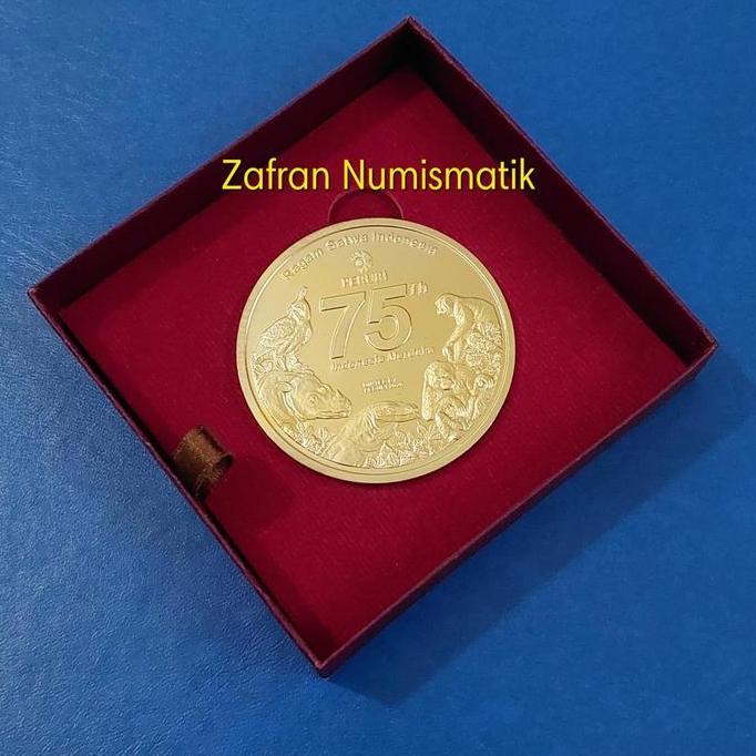 Medali PERURI KOIN SERI SATWA PERINGATAN 75 TAHUN INDONESIA MERDEKA