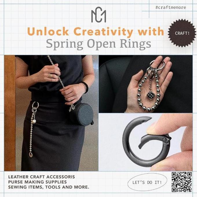 2pcs/Set Ring O Buka Pengait Tas Besi Tebal Premium Besi Tas Untuk Kaitan Pengait Tali Tas 25mm JS