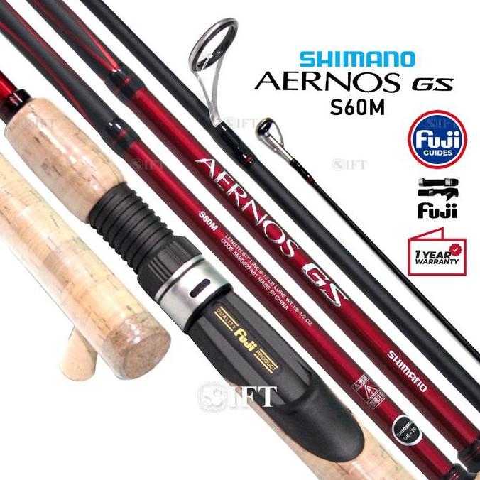 Joran SHIMANO AERNOS GS [2022] Full Fuji + Seat | Galatama Harian Galapung