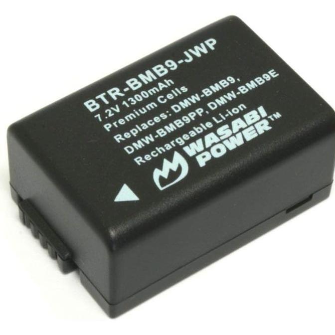 BEBAS ONGKIR - Wasabi Power Battery & Charger for Panasonic DMW-BMB9 DMW-BMB9E DMW BMB9 BMB9E Lumix 