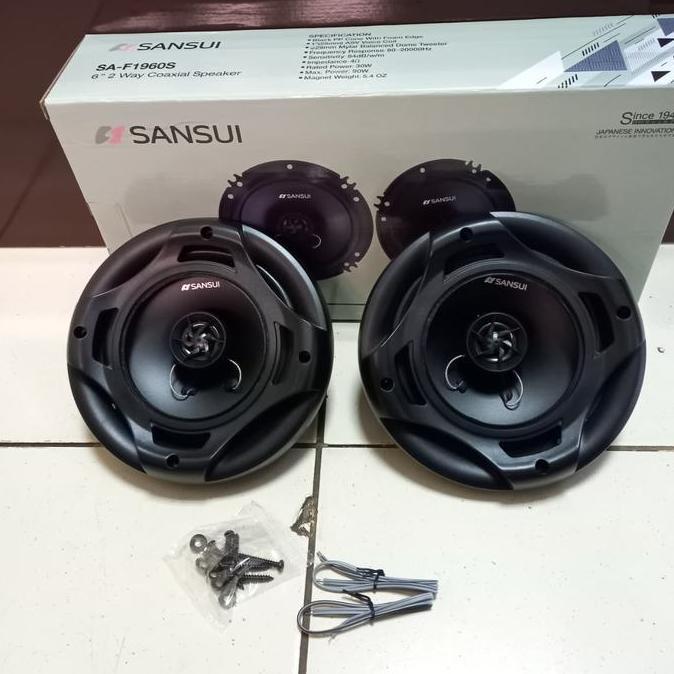 Speaker Coaxial Sansui Sa-F1960S 6 Inch / Speaker Mobil Sansui