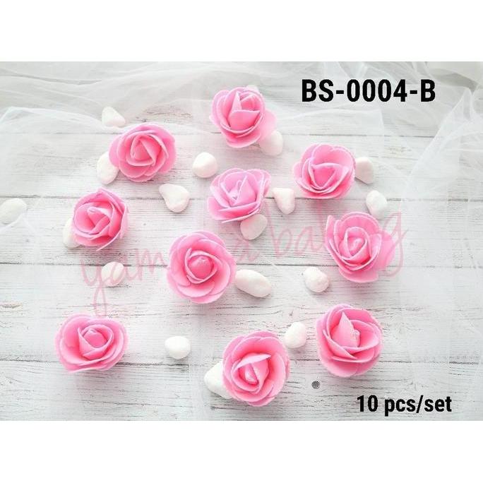 TERBARU|TERMURAH|BARU|PREMIUM|TERLARIS|GARANSI|DISKON|PROMO BS-4-B BUNGA MAWAR ROSE ARTIFICIAL FOAM 