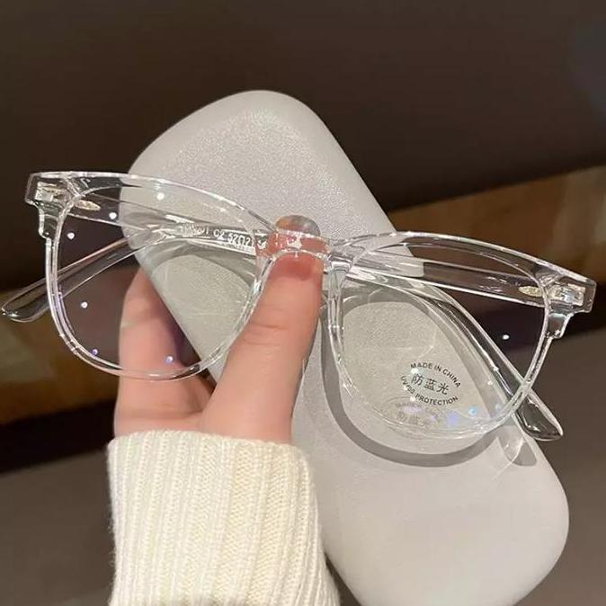Promo Kacamata Anti Cahaya Biru Transparent Frame Kacamata Optik Anti Radiasi Komputer Wanita Kacama