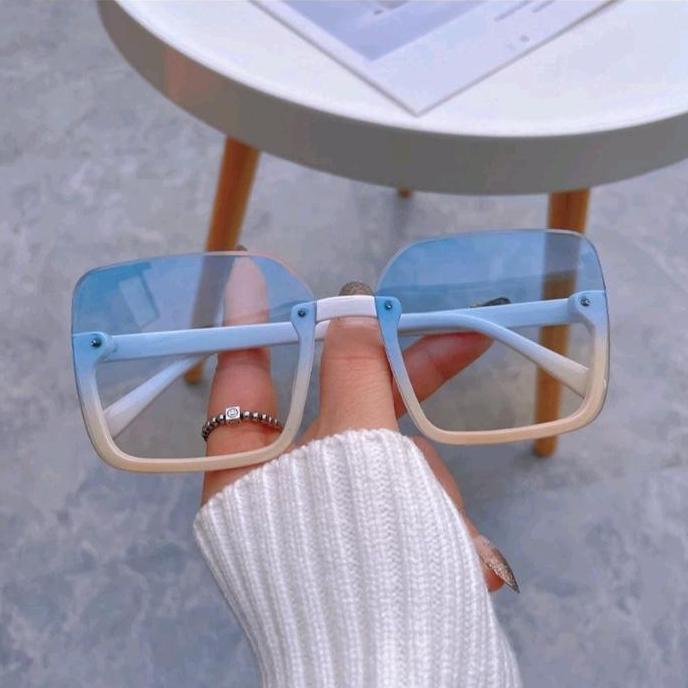 KACAMATA WANITA HITAM SUNGLASSESS HALF FRAME KACAMATA SETENGAH KK1