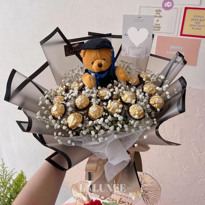 TERBARU|TERMURAH|BARU|PREMIUM|TERLARIS|GARANSI|DISKON|PROMO BUKET COKLAT FERERO ROCHER BOUQUET BUKET