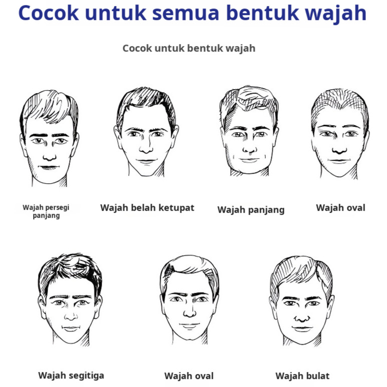 100% Asli[Super Alami/Ringan Bernapas] Rambut Palsu Penuh Bisnis Alami Dan Realistis Untuk Pria Usia