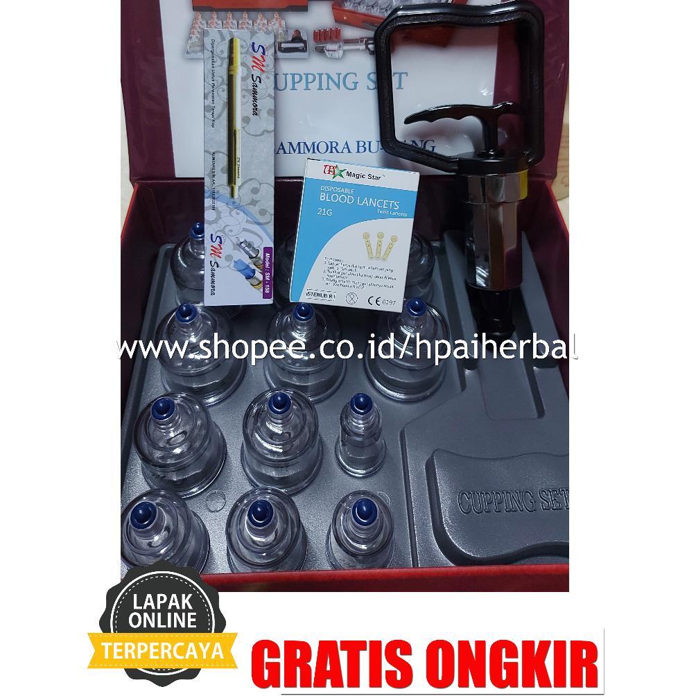 Paket  Bekam Sammora 12 Cup Premium +Pena +Jarum Bekam terlaris
