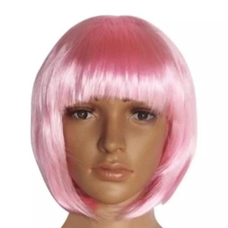 Wig Bob Wanita/ Rambut Wig Lurus Wanita / Rambut Lurus Wanita Model Eropa Kimia, Rambut Pendek Poni 