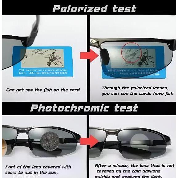 New  kacamata photocromic pria polarized kacamata uv400 pria terbaru