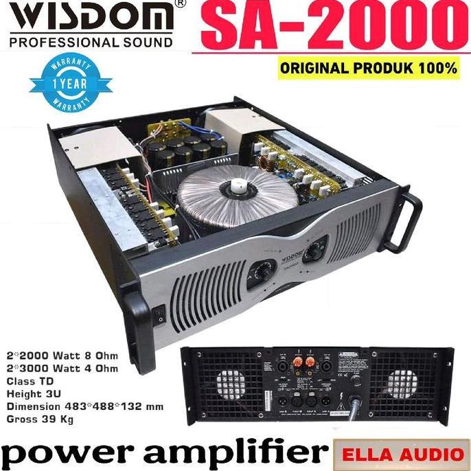 Power Wisdom SA2000 Amplifier Powered Wisdom SA-2000 Sa 2000 Class TD