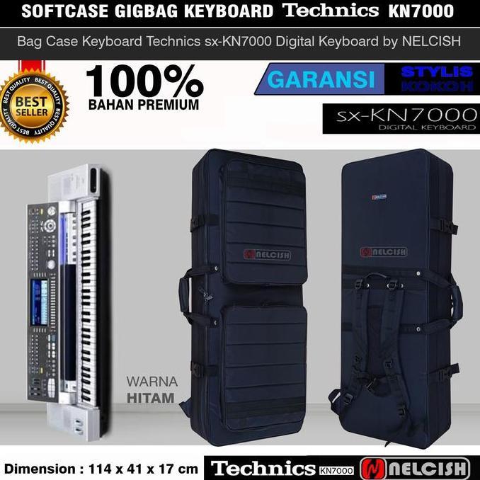 Softcase Tas Gigbag Keyboard Technics KN7000 Digital Keyboard Bag Case sx-KN 7000 by NELCISH