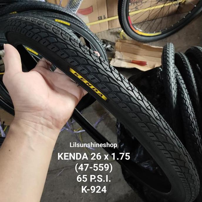 Ban Luar 26 x 1.75 KENDA K-924 Sepeda MTB Federal City Bike 26x1.75 Black