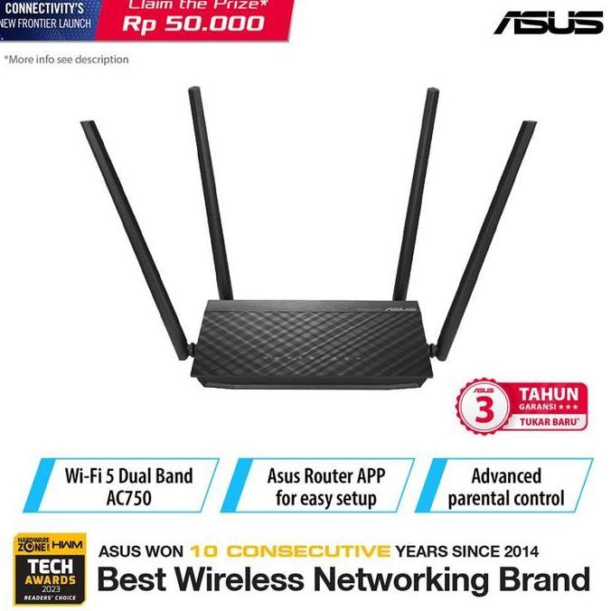 Ready  Router ASUS RT-AC750L Dual Band AC750 WiFi Router