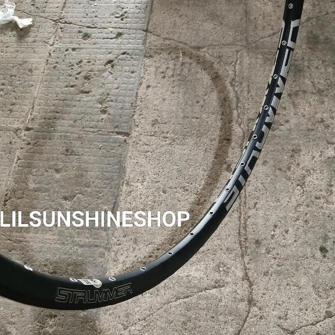 Rims Velg 27.5 STRUMMER XC28 Rim Lubang Ruji 32H Rivet Presta FV Tubeless Ready Double Wall Hole Mat