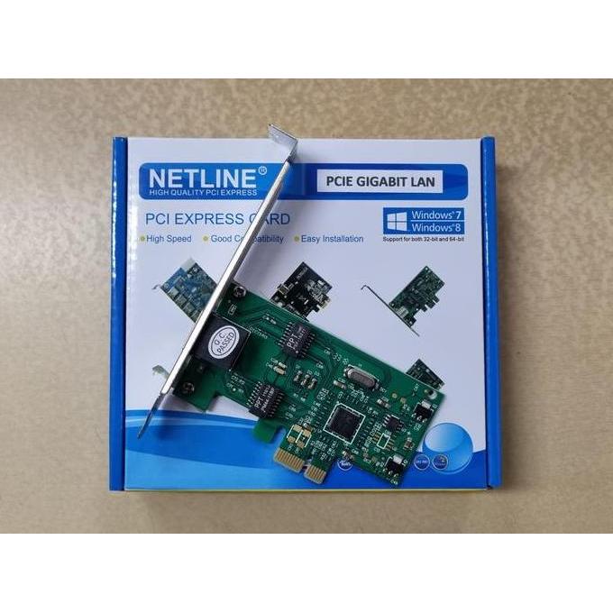 Ready  NETLINE PCI Express Gigabit Lan Free Low Profile Bracket