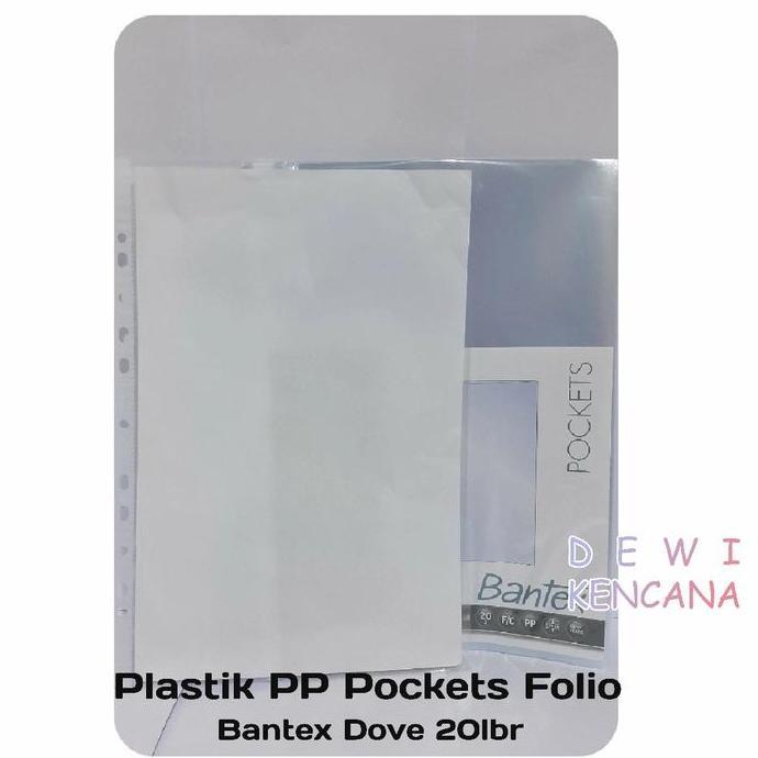 Plastik Pocket Bantex F4/ A4 Bantex Dove 20 lembar