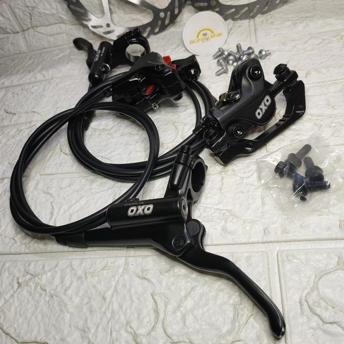Disc Brake Hydraulic Hidrolik OXO HD-M220 Rem Cakram Hidrolis Include Rotor 160mm Sepeda MTB Lipat R