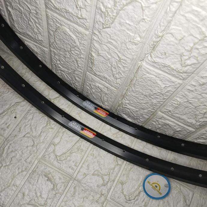 Rims Velg 26 ARAYA VP21 Rim 36H ETRTO 559 Single Wall AV Brake Line Sepeda MTB Federal Hitam / Silve