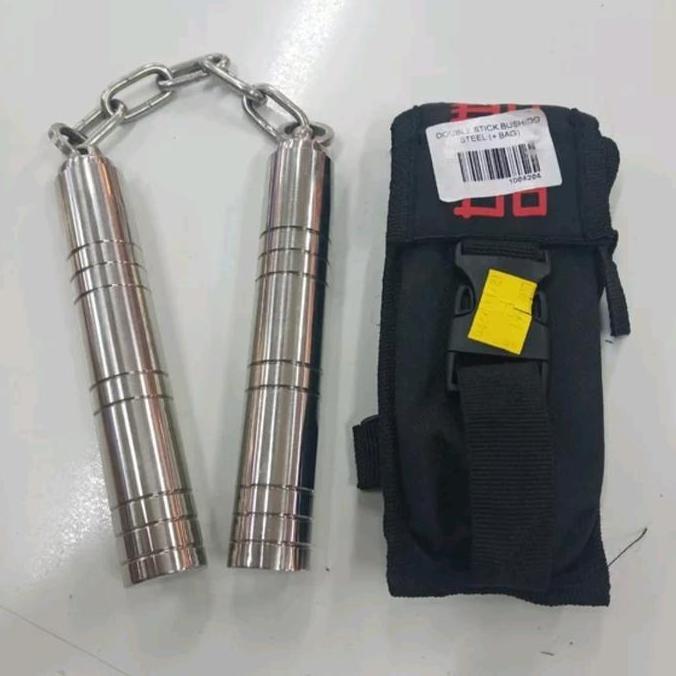 Double Stick Doublestick Toya Nunchaku Nuncaku Besi Bushido + Tas