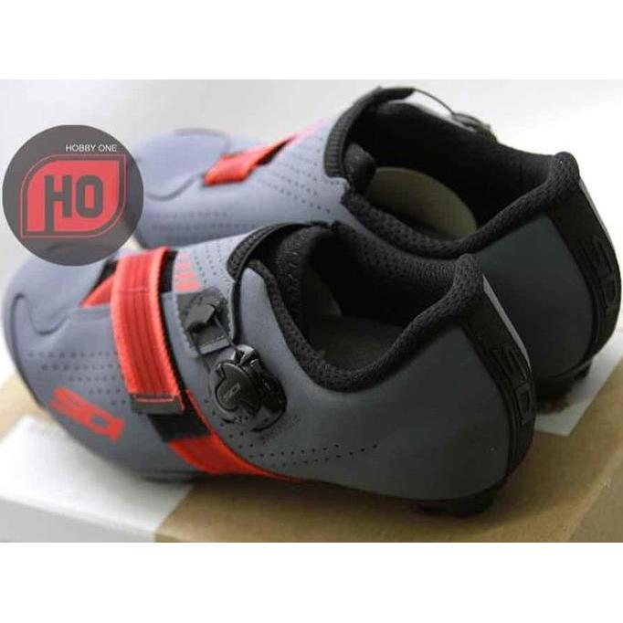 SIDI MTB AERTIS GREY RED - Sepatu Cleat MTB