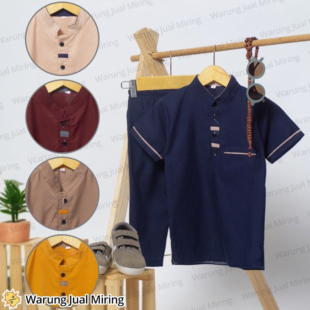 GARANSI SETELAN ANAK LAKI KEMEJA CELANA KOKO SARKOCI 1-10 TAHUN BAJU ANAK KANCING PANJANG COWOK COWO