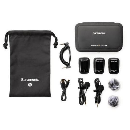 READY MIC SARAMONIC BLINK500 PROX B2 Wireless Microphone for Vlog Podcast Studio