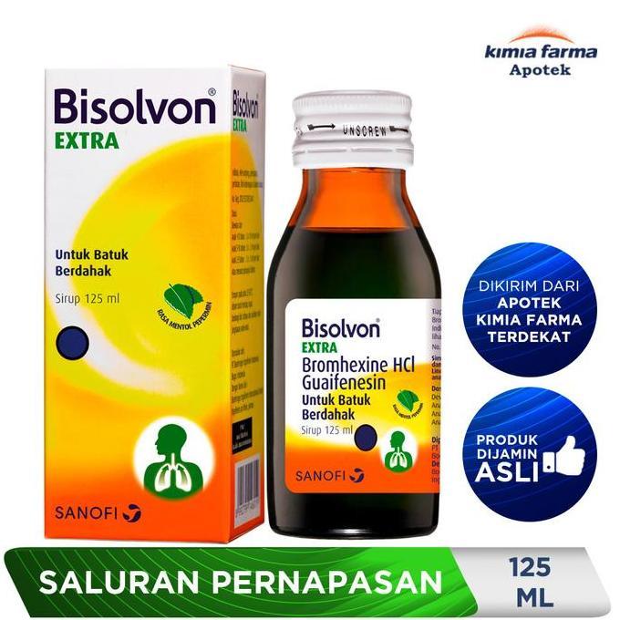 Bisolvon Extra Sirup 125 Ml / Obat Batuk Berdahak / Kimia Farma