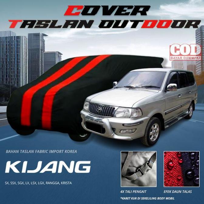 Cover Mobil Dari Kain Taslan: Anti Panas Matahari, Debu, Dan Hujan Untuk Outdoor Kijang Kapsul Lgx L