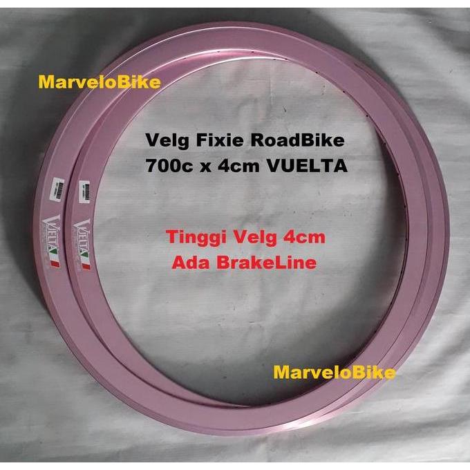 Ready Rims Velg Sepeda Fixie RoadBike 700c 4cm 32Hole Vuelta