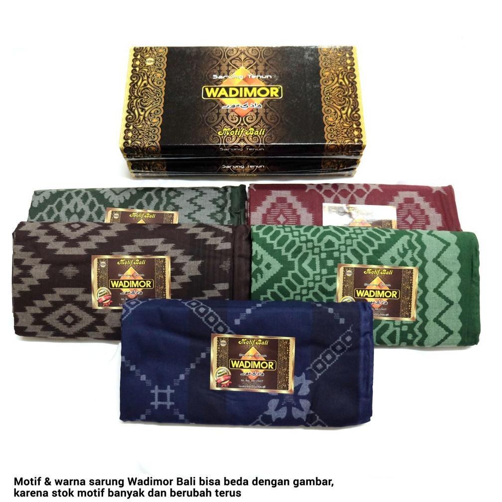 TERLARIS SARUNG WADIMOR MOTIF BALI PRIA KAIN TENUN SAMPING SONGKET BATIK TRADISIONAL PREMIUM DEWASA 