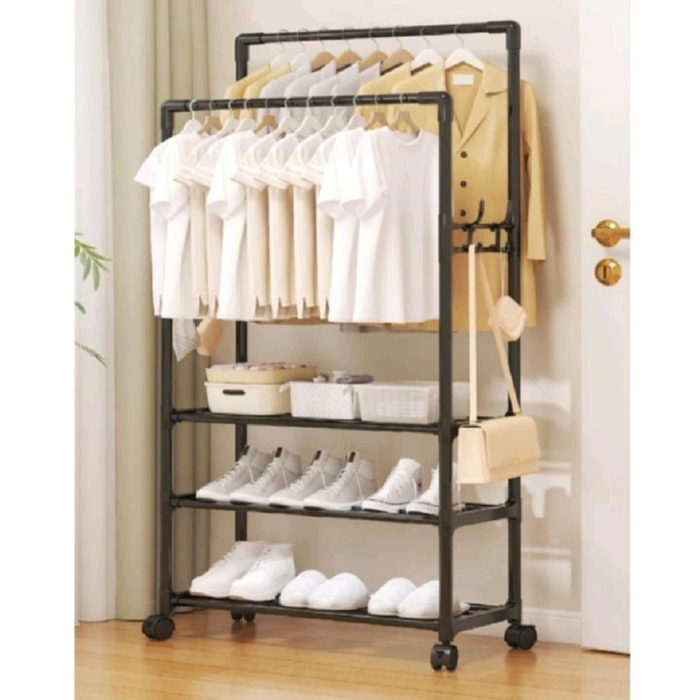Cuci Gudang  Rak Gantung / Gantungan Baju / Gantungan Baju Besi / Rak Susun Serbaguna / Hanger Baju 