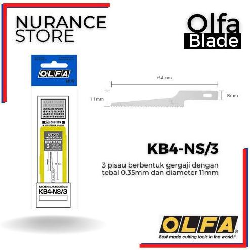 New REFILL BLADE OLFA KB4-NS/3 UNTUK CUTTER OLFA AK-4