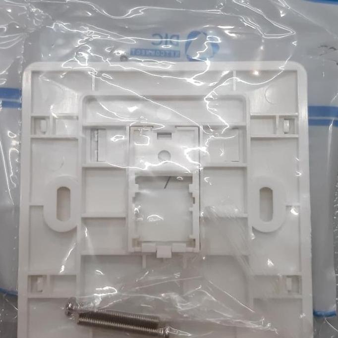 New DTC Faceplate 1 Hole / Frame Data RJ45 1 Lubang