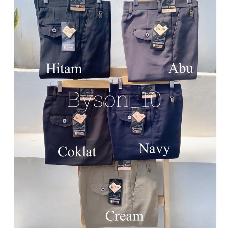 HOT PROMO - CARDINAL BY SAMCLASS FORMAL TEFLON CELANA KERJA 100% ORIGINAL Celana Kerja Pria WARNA NA